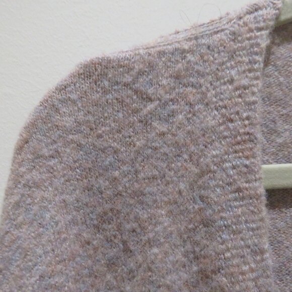 MADEWELL Cozy Walker Open Front Cardigan in Heather Root Comfy Minimal - Size L - Picture 4 of 13